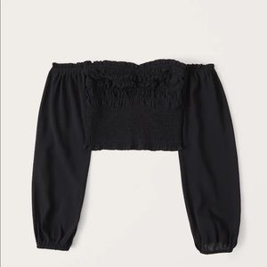 Abercrombie Smocked Off the Shoulder Top